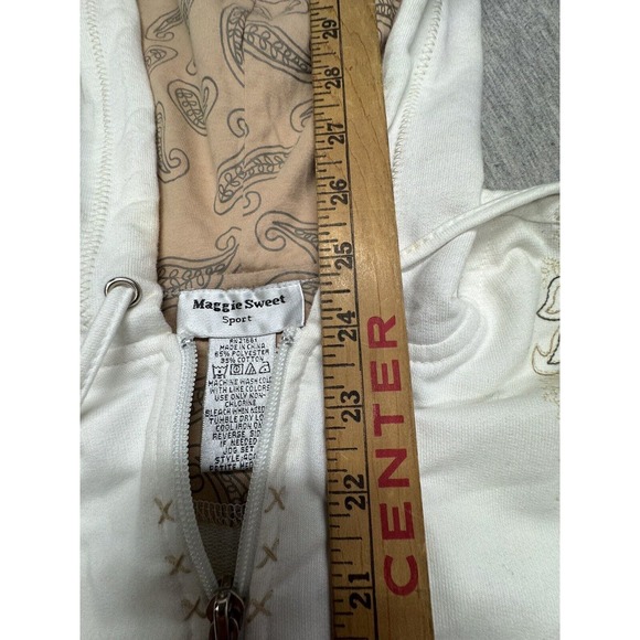 Maggie Sweet Sport Women's Full Zip Jacket Long Sleeve Embroidered Brown Size PM - Picture 7 of 10